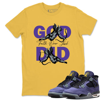 Sneaker match tees – Sneaker Tees To Match Air Jordan 4 Lakeshow Shoes – God Did Tee Daisy 1