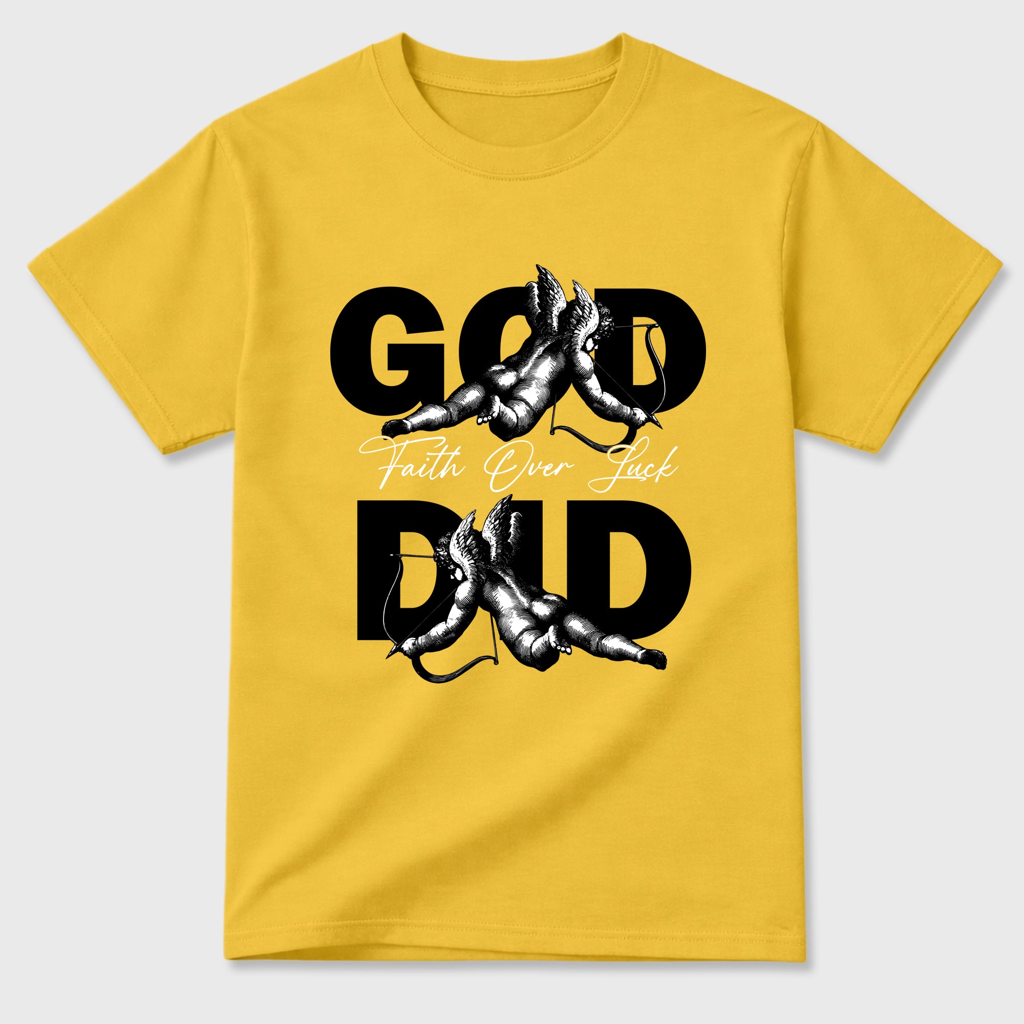 God Did Graphic T-Shirt featuring original streetwear artwork designed to match the Air Jordan 4 Tour Yellow. Daisy 2 Graphic T-Shirt.