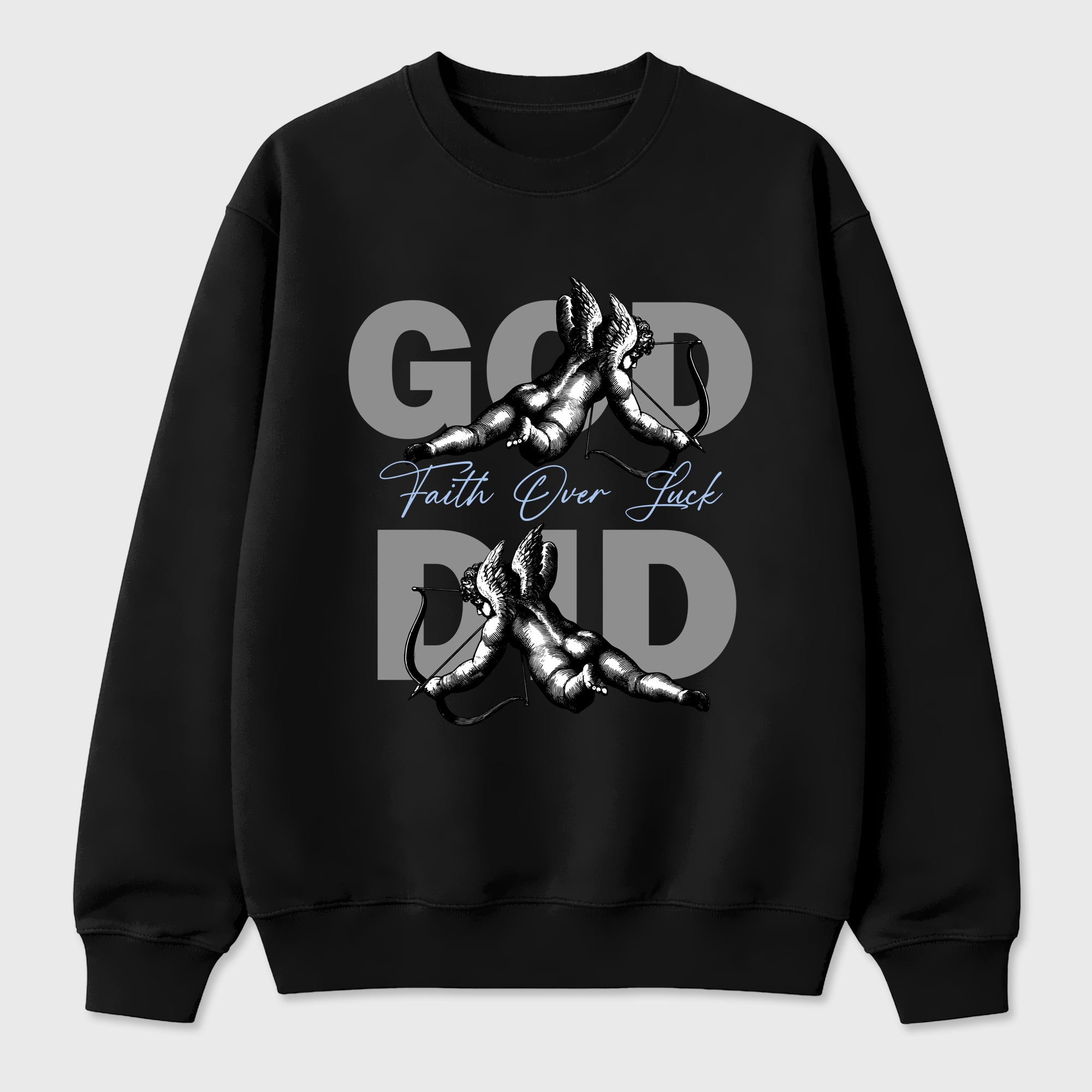 Sneaker match tees – Sneaker Tees To Match Air Jordan 5 White Metallic Shoes – God Did Tee Black 2