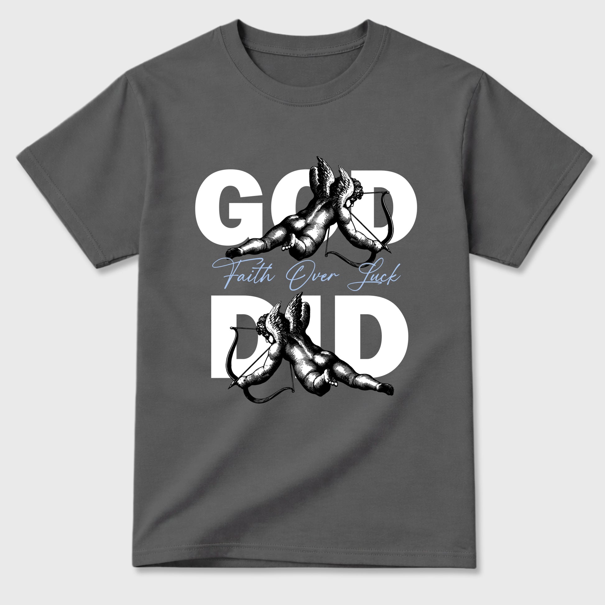 Sneaker match tees – Sneaker Tees To Match Air Jordan 5 White Metallic Shoes – God Did Tee Cool Grey 2