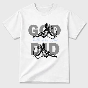 Sneaker match tees – Sneaker Tees To Match Air Jordan 5 White Metallic Shoes – God Did Tee White 2