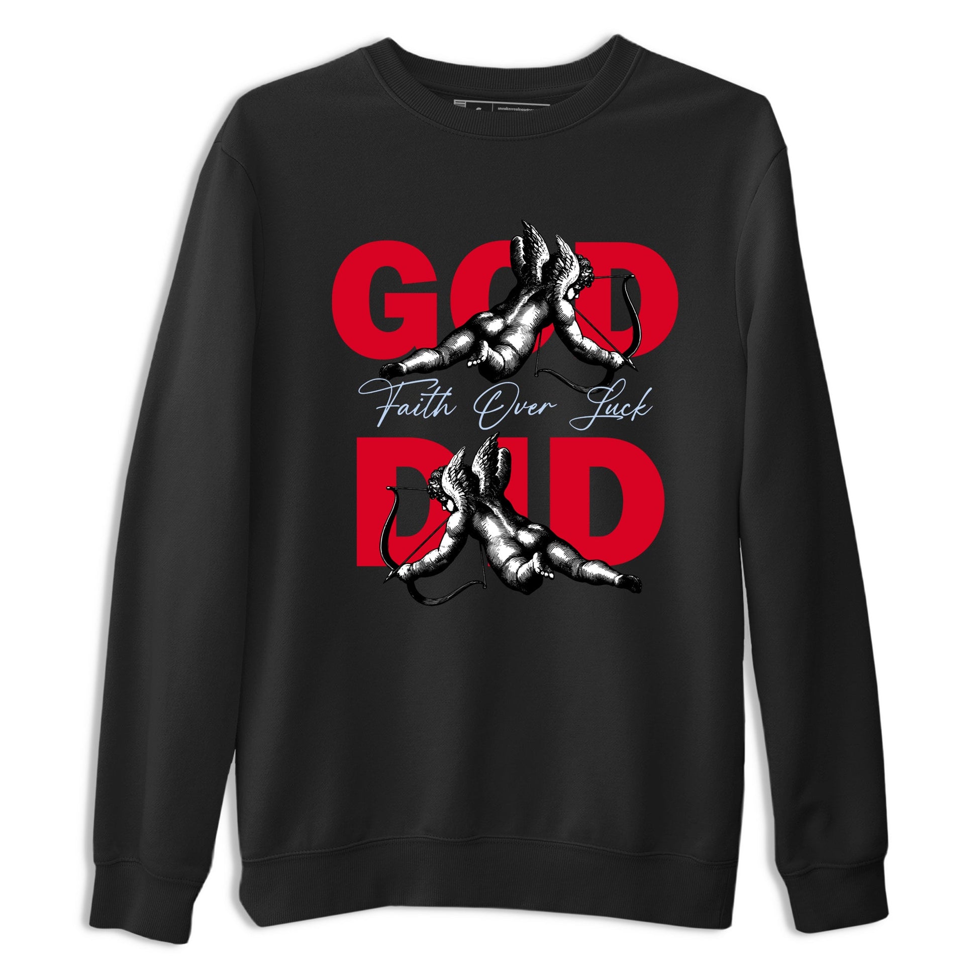 Sneaker match tees – Sneaker Tees To Match Air Jordan 6 Reverse Infrared Shoes – God Did Tee Black 2