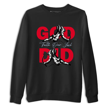 Sneaker match tees – Sneaker Tees To Match Air Jordan 6 Reverse Infrared Shoes – God Did Tee Black 2