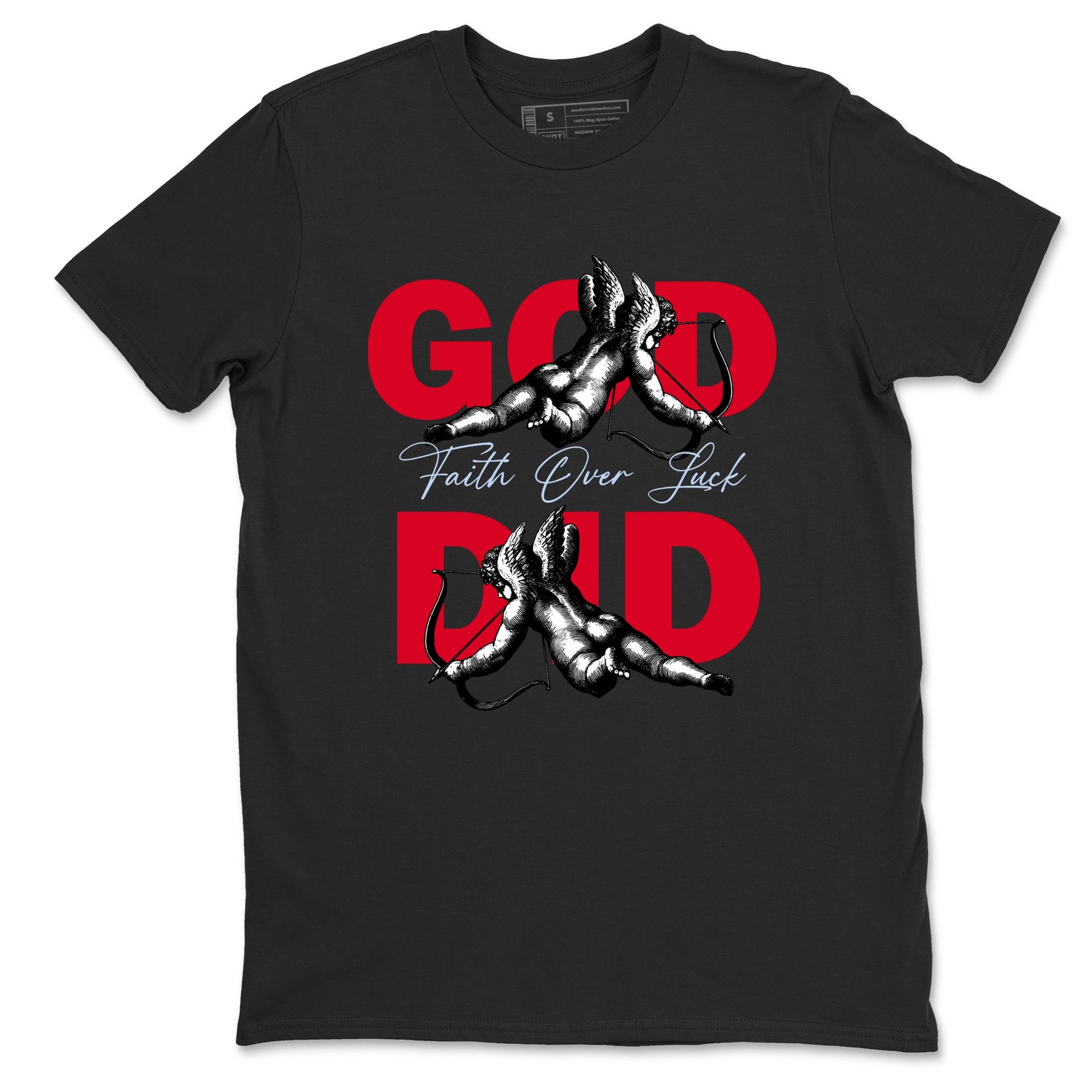Sneaker match tees – Sneaker Tees To Match Air Jordan 6 Reverse Infrared Shoes – God Did Tee Black 2