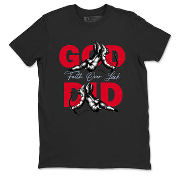Sneaker match tees – Sneaker Tees To Match Air Jordan 6 Reverse Infrared Shoes – God Did Tee Black 2