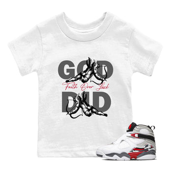 Sneaker Threads – Sneaker Tees To Match Air Jordan 8 Bunny – God Did Youth Graphic Tee White 1. Perfect for Jordan releases 2025 colorways.