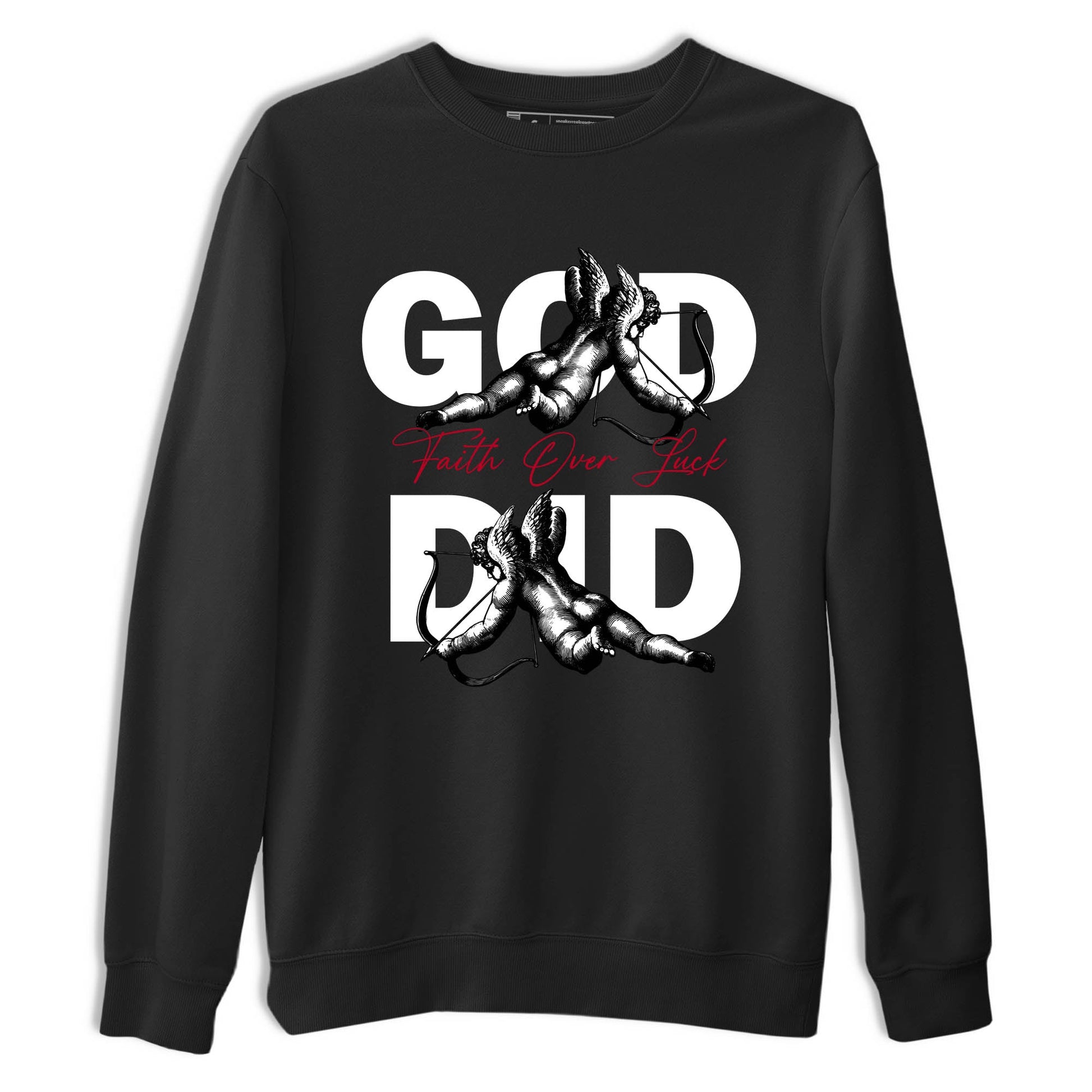 Sneaker Threads – Sneaker Tees To Match Air Jordan 8 Bunny – God Did Graphic Tee Black 2. Perfect for Jordan releases 2025 colorways.