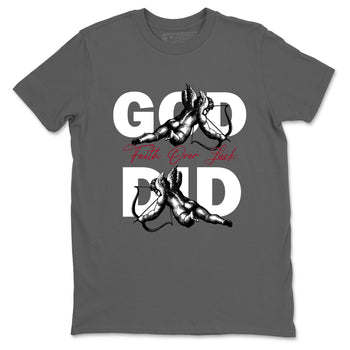 Sneaker Threads – Sneaker Tees To Match Air Jordan 8 Bunny – God Did Graphic Tee Cool Grey 2. Perfect for Jordan releases 2025 colorways.