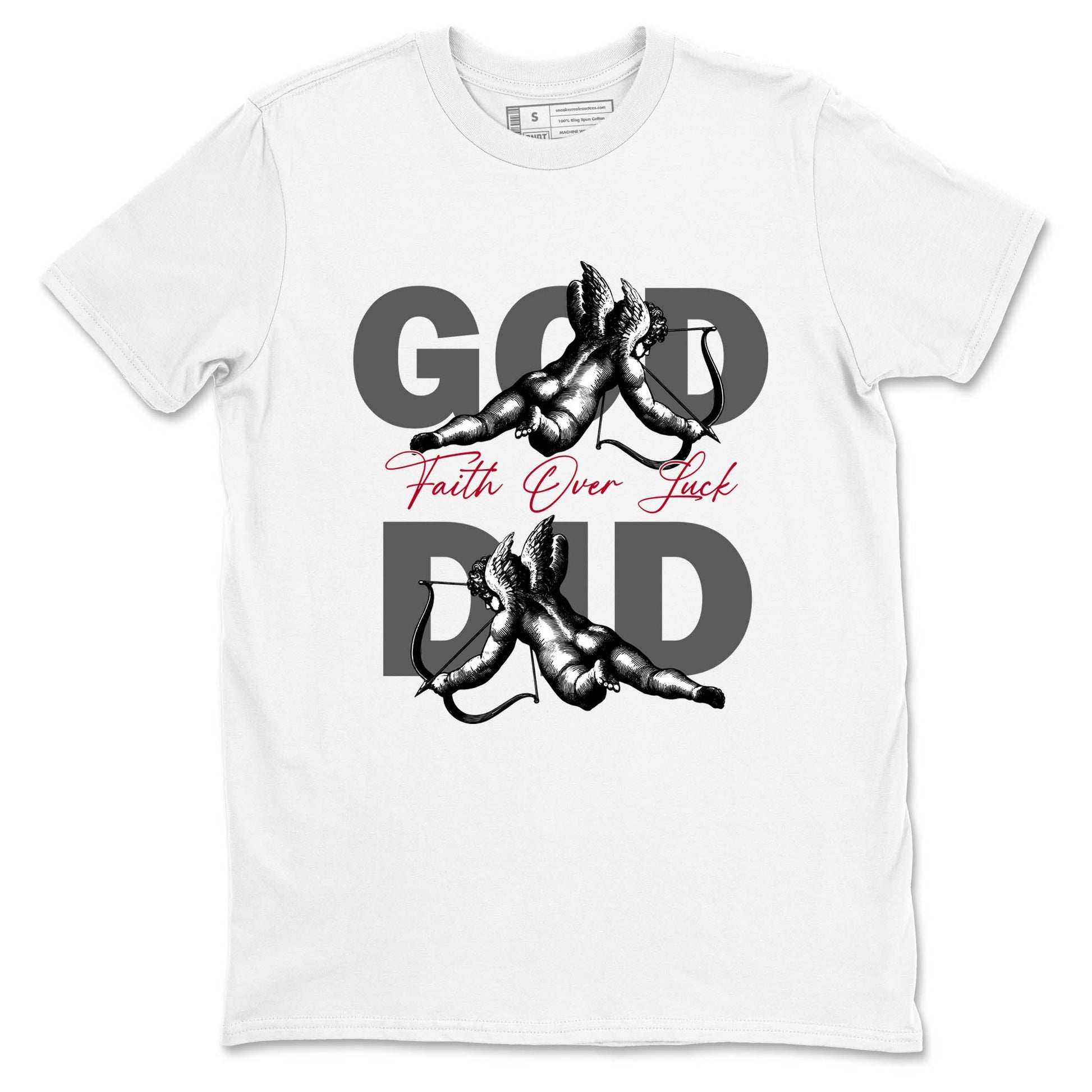 Sneaker Threads – Sneaker Tees To Match Air Jordan 8 Bunny – God Did Graphic Tee White 2. Perfect for Jordan releases 2025 colorways.
