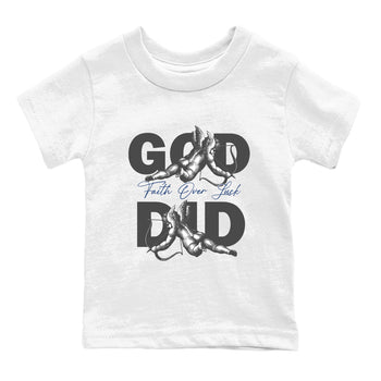 Sneaker match tees – Sneaker Tees To Match Air Jordan 9 Flint Grey Shoes – God Did Kids T-Shirt White 2