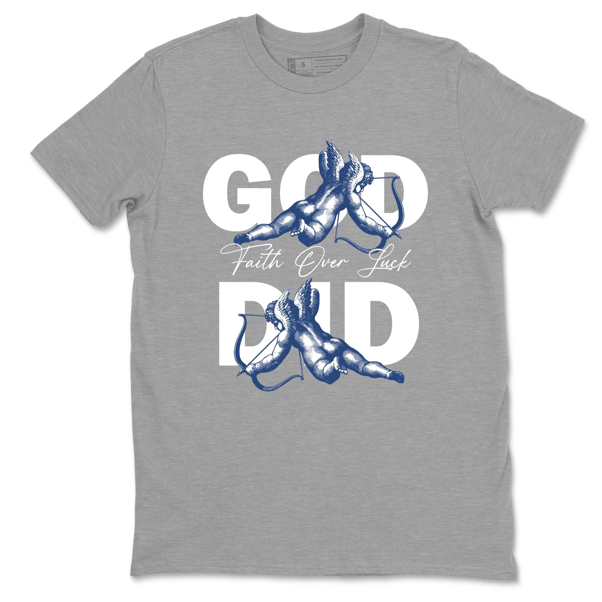 Sneaker match tees – Sneaker Tees To Match Air Jordan 9 Flint Grey Shoes – God Did Tee Heather Grey 2