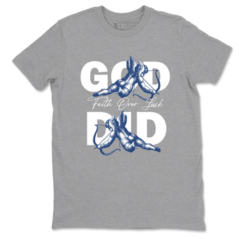 Sneaker match tees – Sneaker Tees To Match Air Jordan 9 Flint Grey Shoes – God Did Tee Heather Grey 2