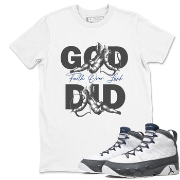 Sneaker match tees – Sneaker Tees To Match Air Jordan 9 Flint Grey Shoes – God Did Tee White 1