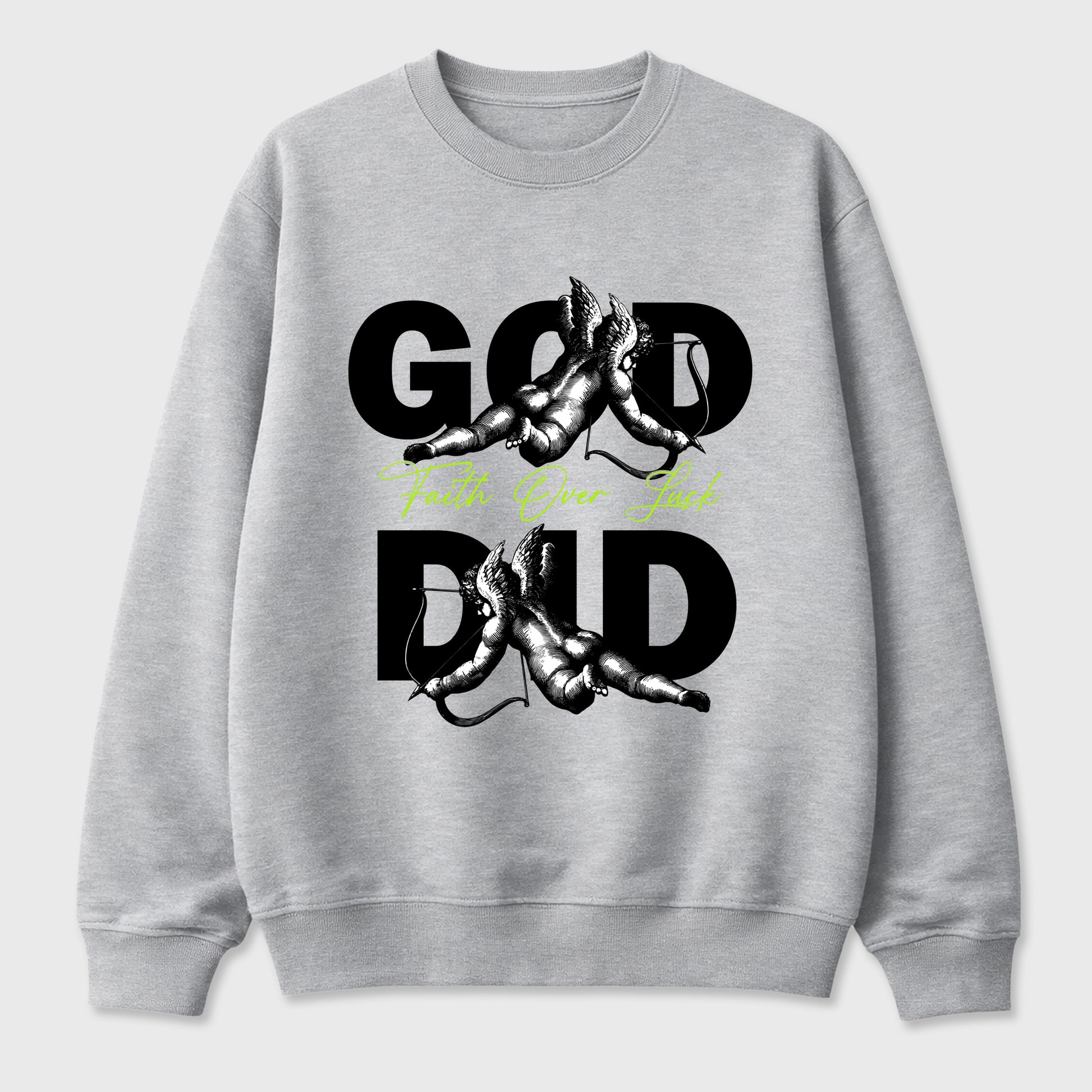 Sneaker match tees – Sneaker Tees To Match Air Max 90 Neon Yellow Shoes – God Did Tee Heather Grey 2