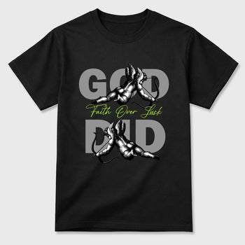 Sneaker match tees – Sneaker Tees To Match Air Max 90 Neon Yellow Shoes – God Did Tee Black 2
