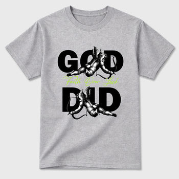 Sneaker match tees – Sneaker Tees To Match Air Max 90 Neon Yellow Shoes – God Did Tee Heather Grey 2