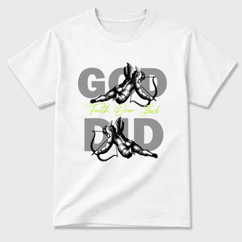 Sneaker match tees – Sneaker Tees To Match Air Max 90 Neon Yellow Shoes – God Did Tee White 2