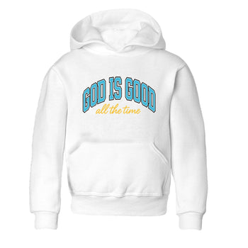 Sneaker Threads – Sneaker Tees To Match Air Jordan 11 Retro Gamma – God Is Good Youth Graphic Tee White 2. Perfect for Jordan releases 2025 colorways.