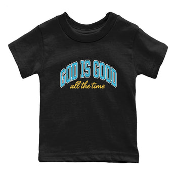 Sneaker Threads – Sneaker Tees To Match Air Jordan 11 Retro Gamma – God Is Good Youth Graphic Tee Black 2. Perfect for Jordan releases 2025 colorways.