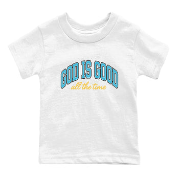Sneaker Threads – Sneaker Tees To Match Air Jordan 11 Retro Gamma – God Is Good Youth Graphic Tee White 2. Perfect for Jordan releases 2025 colorways.