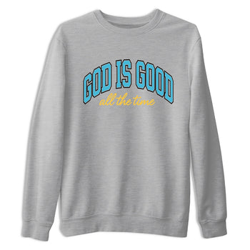 Sneaker Threads – Sneaker Tees To Match Air Jordan 11 Retro Gamma – God Is Good Graphic Tee Heather Grey 2. Perfect for Jordan releases 2025 colorways.
