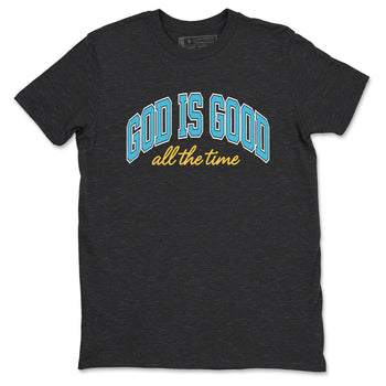 Sneaker Threads – Sneaker Tees To Match Air Jordan 11 Retro Gamma – God Is Good Graphic Tee Charcoal Heather 2. Perfect for Jordan releases 2025 colorways.