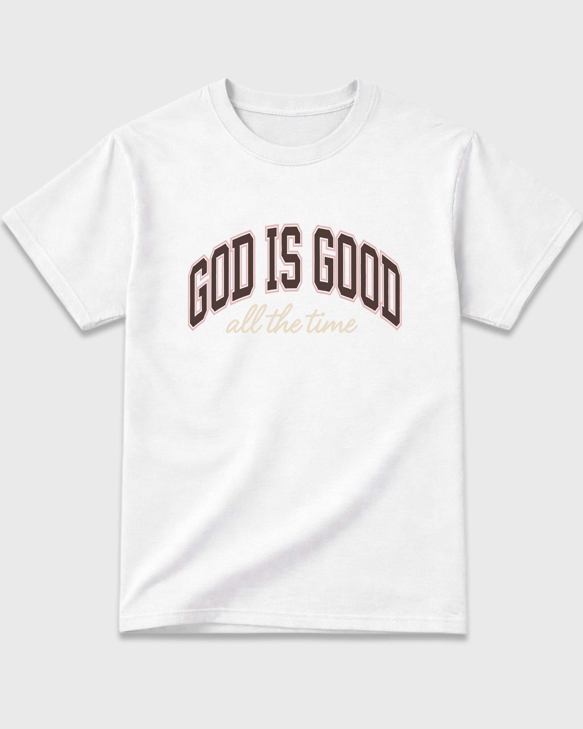 God Is Good Graphic T-Shirt featuring original streetwear artwork designed to match the Air Jordan 3 Fireside. White 2 Graphic T-Shirt.
