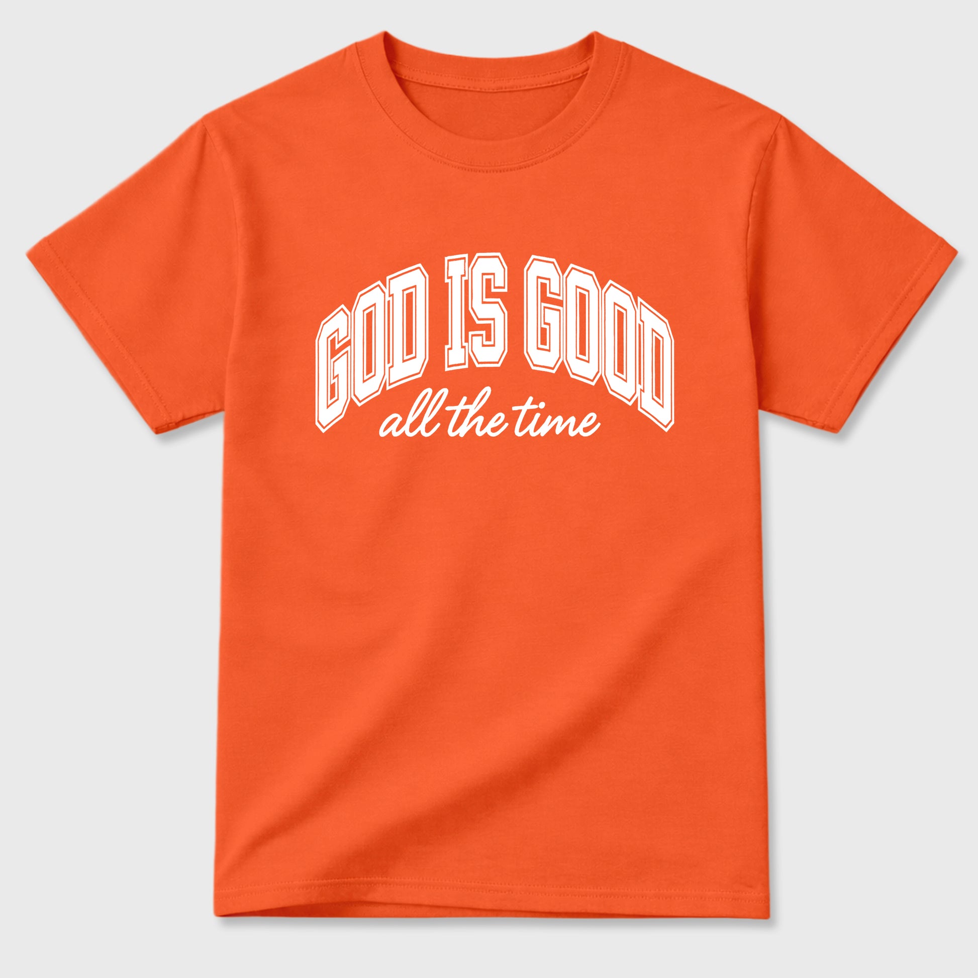 Sneaker match tees – Sneaker Tees To Match Air Jordan 3 Orange Citrus Shoes – God is Good Tee Orange 2