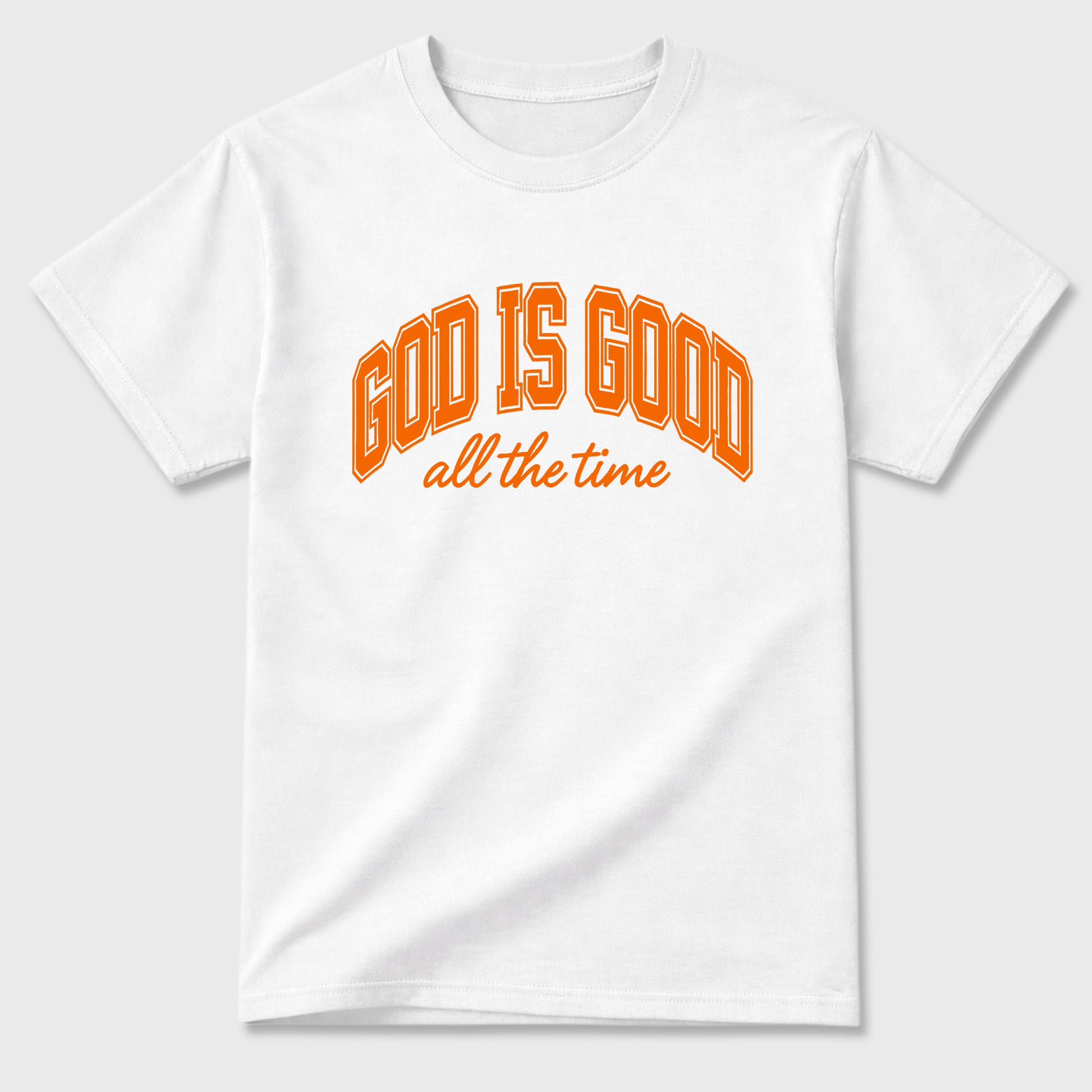 Sneaker match tees – Sneaker Tees To Match Air Jordan 3 Orange Citrus Shoes – God is Good Tee White 2