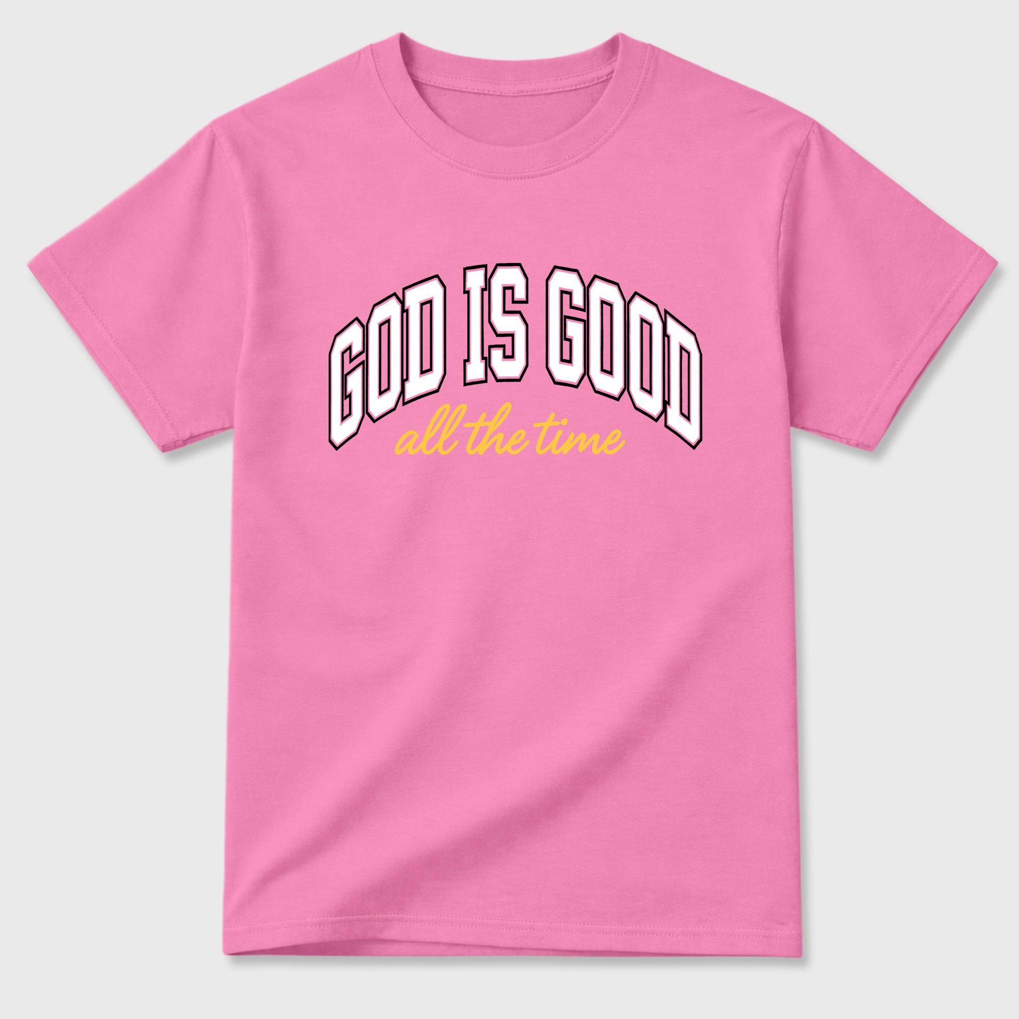 God Is Good Graphic T-Shirt featuring original streetwear artwork designed to match the Air Jordan 4 Comic. Bubble Gum 2 Graphic T-Shirt.