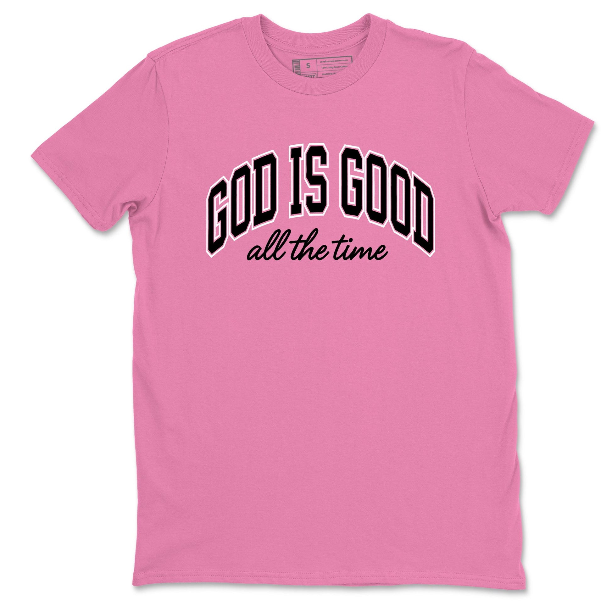Perfect Valentine's Day Gifts graphic tee  – Sneaker Tees To Match Air Jordan 4 Pink Thunder – God Is Good Tee Bubble Gum 2