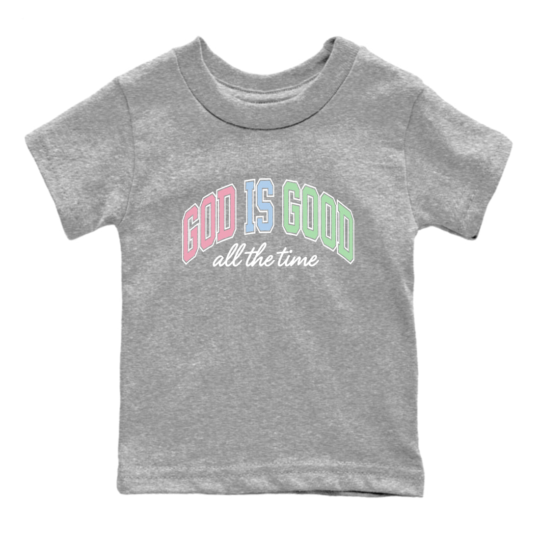 Best Sneakerfits graphic tee – Perfect Valentine's Day outfits to match Air Jordan 4 Valentines Day Kids – God Is Good Kids T-Shirt Heather Grey 2
