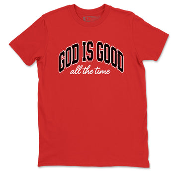 Perfect Valentine's Day Gifts graphic tee  – Sneaker Tees To Match Air Jordan 6 Reverse Infrared – God Is Good Tee Red 2