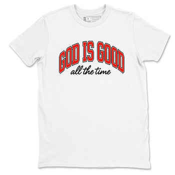 Perfect Valentine's Day Gifts graphic tee  – Sneaker Tees To Match Air Jordan 6 Reverse Infrared – God Is Good Tee White 2