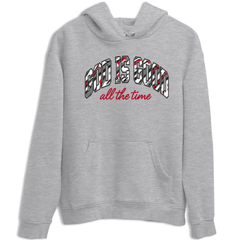 Sneaker match tees – Sneaker Tees To Match Air Jordan 8 Bunny Shoes Air Jordan 8 White and True Red – God Is Good Tee Heather Grey 2