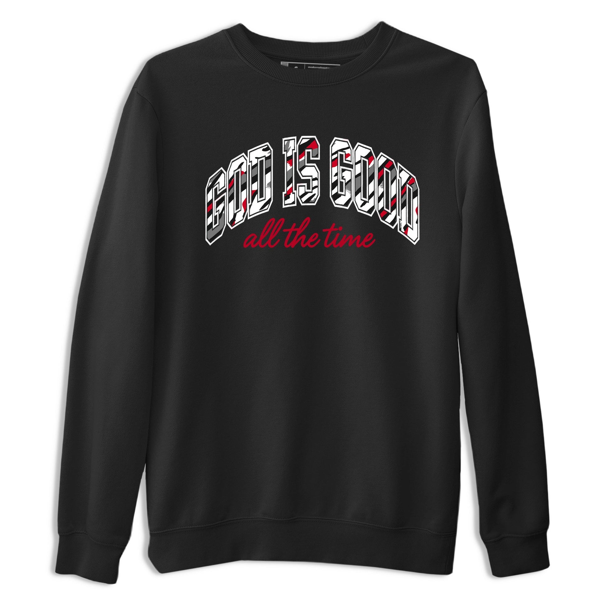 Sneaker match tees – Sneaker Tees To Match Air Jordan 8 Bunny Shoes Air Jordan 8 White and True Red – God Is Good Tee Black 2