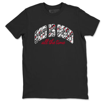 Sneaker match tees – Sneaker Tees To Match Air Jordan 8 Bunny Shoes Air Jordan 8 White and True Red – God Is Good Tee Black 2