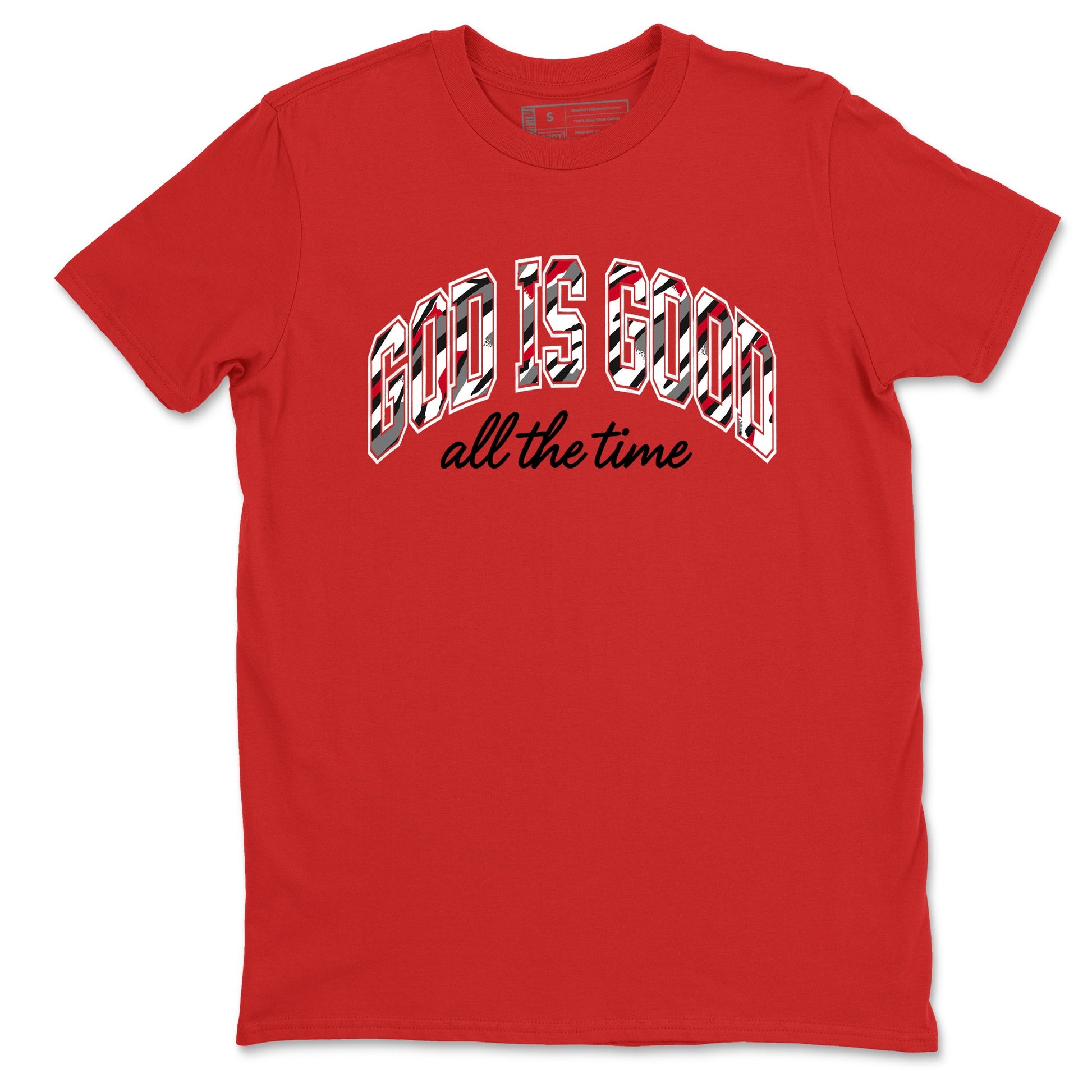 Sneaker match tees – Sneaker Tees To Match Air Jordan 8 Bunny Shoes Air Jordan 8 White and True Red – God Is Good Tee Red 2