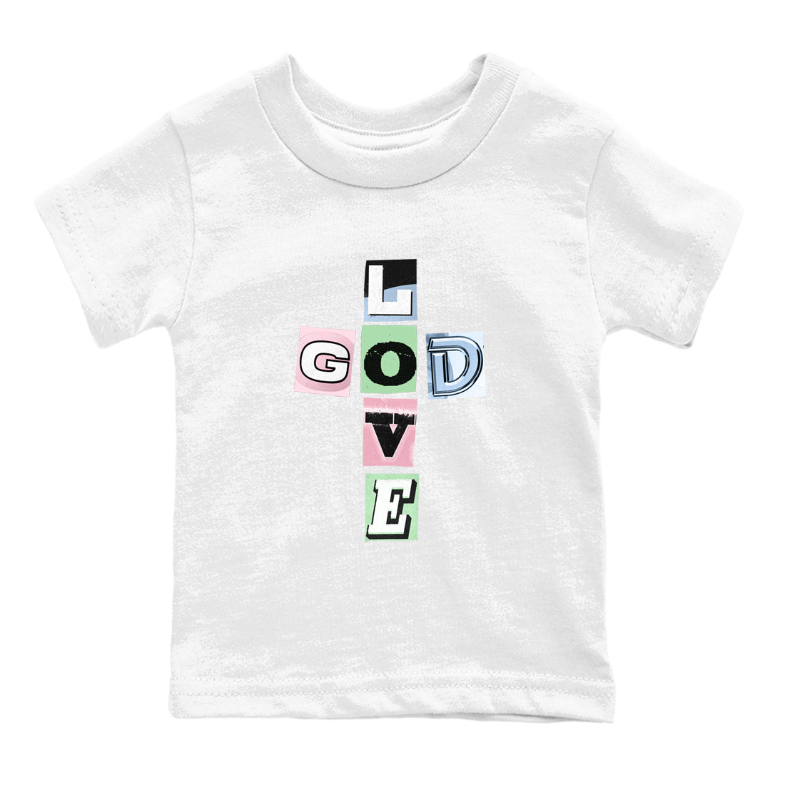 Best Sneakerfits graphic tee – Perfect Valentine's Day outfits to match Air Jordan 4 Valentines Day Kids – God Love Kids T-Shirt White 2