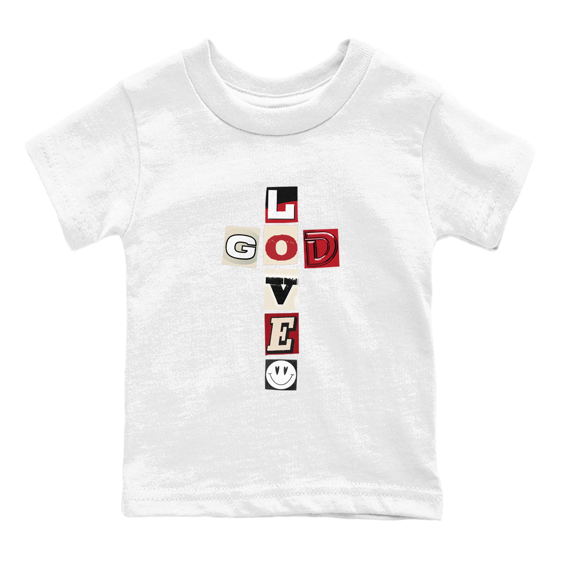 Best Sneakerfits graphic tee – Perfect Valentine's Day outfits to match Air Jordan 4 Valentines Day – God Love Kids T-Shirt White 2