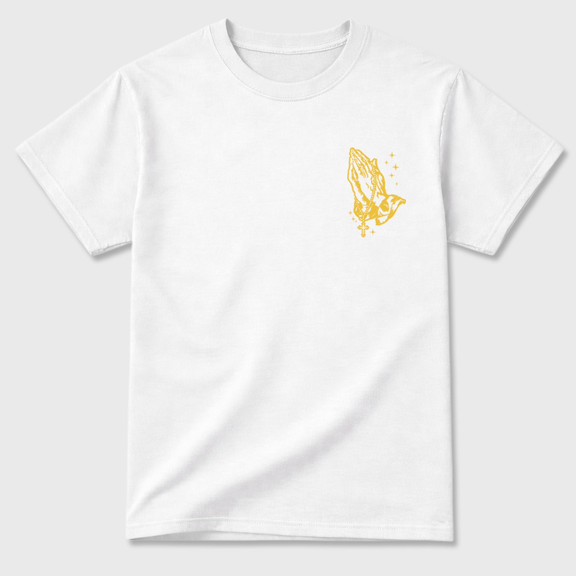 God Over All Things sneaker match t-shirt styled to complete your fit with the sneakers, shown in White.