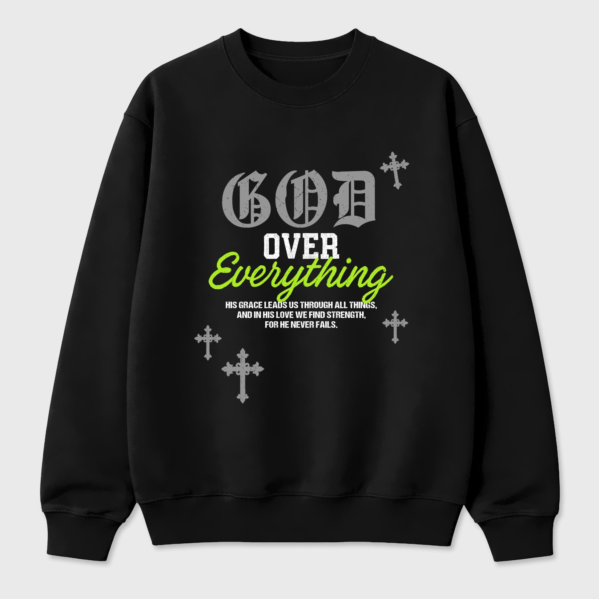 Sneakerfit graphic tee destination – Sneaker Tees To Match Air Max 90 Neon Yellow Sneakers – God Over Everything Tee Black 2