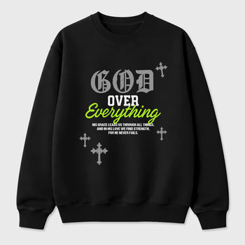 Sneakerfit graphic tee destination – Sneaker Tees To Match Air Max 90 Neon Yellow Sneakers – God Over Everything Tee Black 2