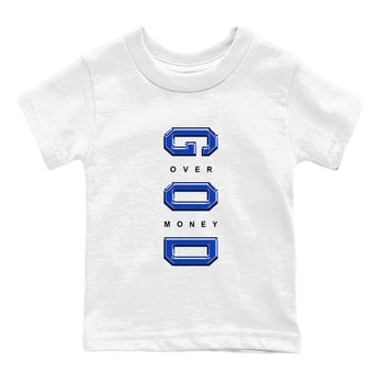 Foams One Royal shirts to match jordans God Over Money sneaker match tees Air Foamposite One Royal match shoes to clothes SNRT Sneaker Tees Youth Baby White 2 tee