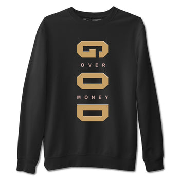AF 1 Linen shirts to match jordans God Over Money sneaker match tees Air Force 1 Linen match shoes to clothes SNRT Sneaker Tees unisex cotton Black 2 shirts