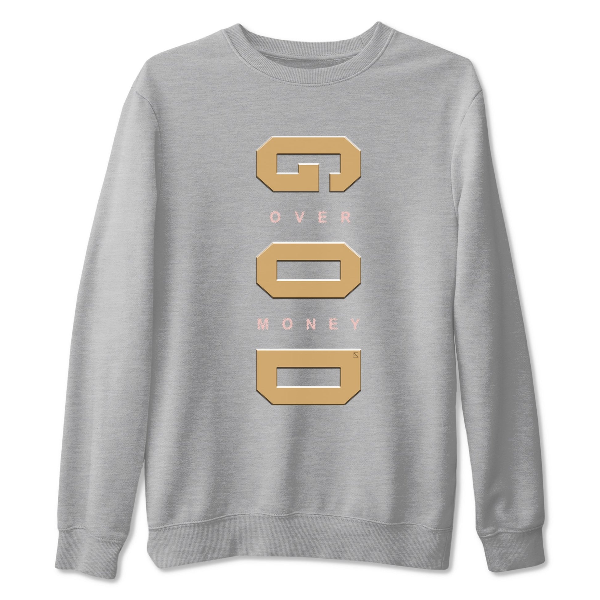 AF 1 Linen shirts to match jordans God Over Money sneaker match tees Air Force 1 Linen match shoes to clothes SNRT Sneaker Tees unisex cotton Heather Grey 2 shirts