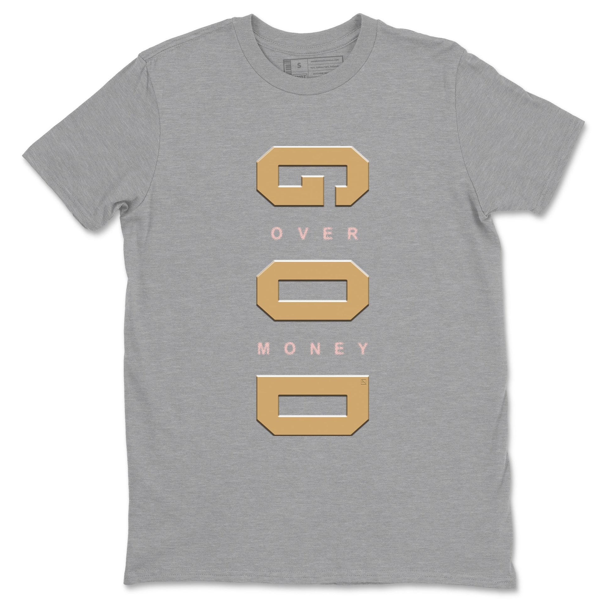 AF 1 Linen shirts to match jordans God Over Money sneaker match tees Air Force 1 Linen match shoes to clothes SNRT Sneaker Tees unisex cotton Heather Grey 2 shirts