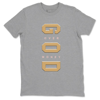 AF 1 Linen shirts to match jordans God Over Money sneaker match tees Air Force 1 Linen match shoes to clothes SNRT Sneaker Tees unisex cotton Heather Grey 2 shirts