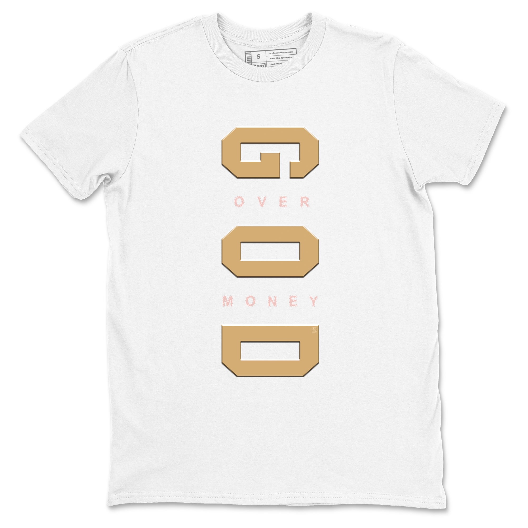 AF 1 Linen shirts to match jordans God Over Money sneaker match tees Air Force 1 Linen match shoes to clothes SNRT Sneaker Tees unisex cotton White 2 shirts
