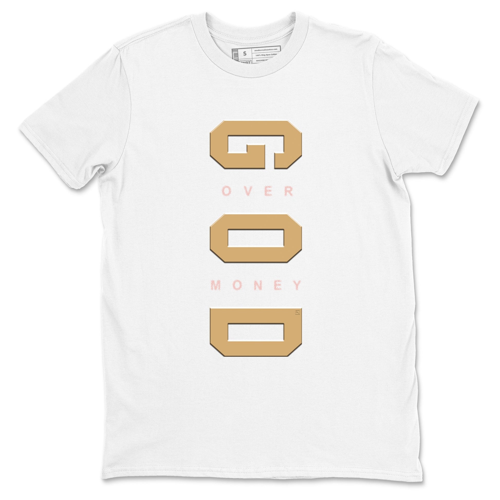AF 1 Linen shirts to match jordans God Over Money sneaker match tees Air Force 1 Linen match shoes to clothes SNRT Sneaker Tees unisex cotton White 2 shirts